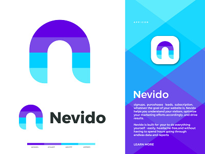 Nevido logo design || N letter