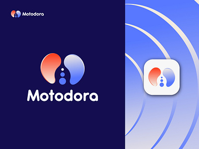 Modern letter logo for Motodora