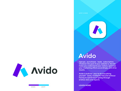 Avido logo design || A letter