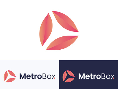Metrobox logo abstract logo branding creative logob design graphic design logo logo design logo design business logofolio logos m logos