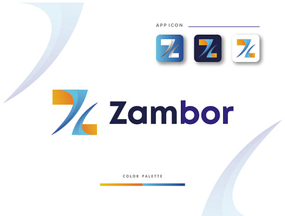 Zambor Brand logo | Z letter Modern logo design abstract logo brand branding creative logob graphic design logo logo design business logofolio logos modern logo design z letter logos z logo