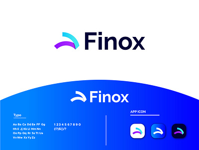 Finox logo design abstract logo branding creative logob designer finox logo design graphic design graphics design logo logo design business logofolio logos
