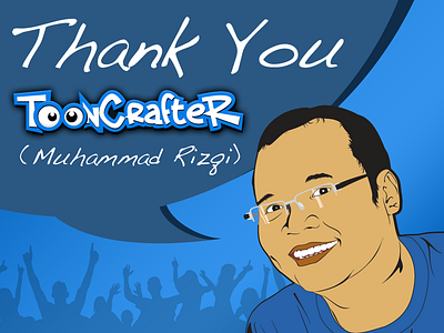 Thank You ToonCrafter debut design email designer email marketing envato illustration indonesia indonesian envato authors thanks ui designer vector web designer