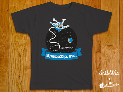 SpaceZip, Inc. badge branding design drawing grey illustration indonesia indonesian envato authors logo playoff t shirt vector