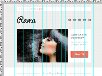 I Call It: "Rama" (WIP) branding campaign monitor design email email design email marketing email template mailchimp marketing psd template ui