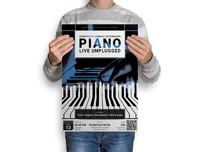 Piano : Music Event Poster Template a3 advertising clean envato elements flyer illustration indonesia music neat piano poster poster template