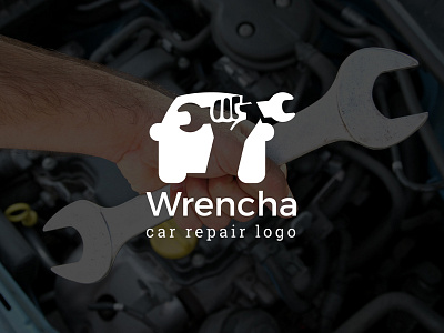 Wrencha : Car Repair Logo Template automotive car engine garage logo logo template maintenance mechanic repair service vehicle wrench