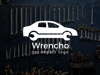 Wrencho : Car Repair Logo Template automotive car engine garage logo logo template maintenance mechanic repair service vehicle wrench