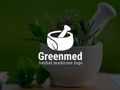 Greenmed : Herbal Medicine Logo Template alternative ayurveda healthcare herbal leaf logo template medical medicine natural organic pharmacy therapy