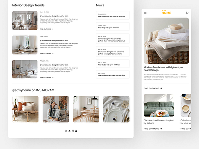 Blog Layout aesthetic app app design blog branding design ecommerce interior mobile responsive ui ux uxui visual web design website