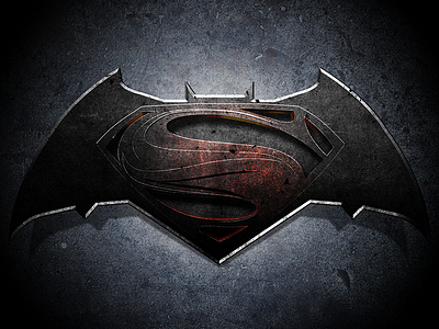 Batman v Superman Logo batman comics logo movie photoshop print superman