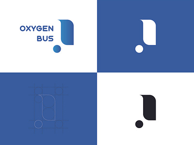 Oxygen Bus graphic design logo