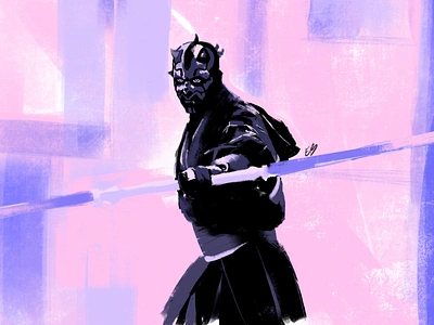 Darth Maul Blue 3d character art comics darth maul design digital art graphic design illustration ui