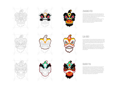 lion dance-designing process dance design lion ui