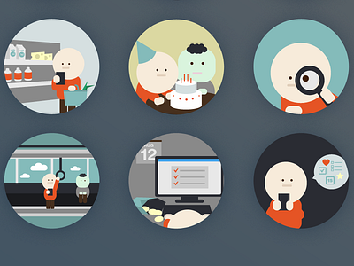 Illustrations for SomCloud service