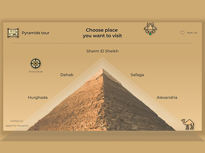 Egypt tour operator design graphic design web design