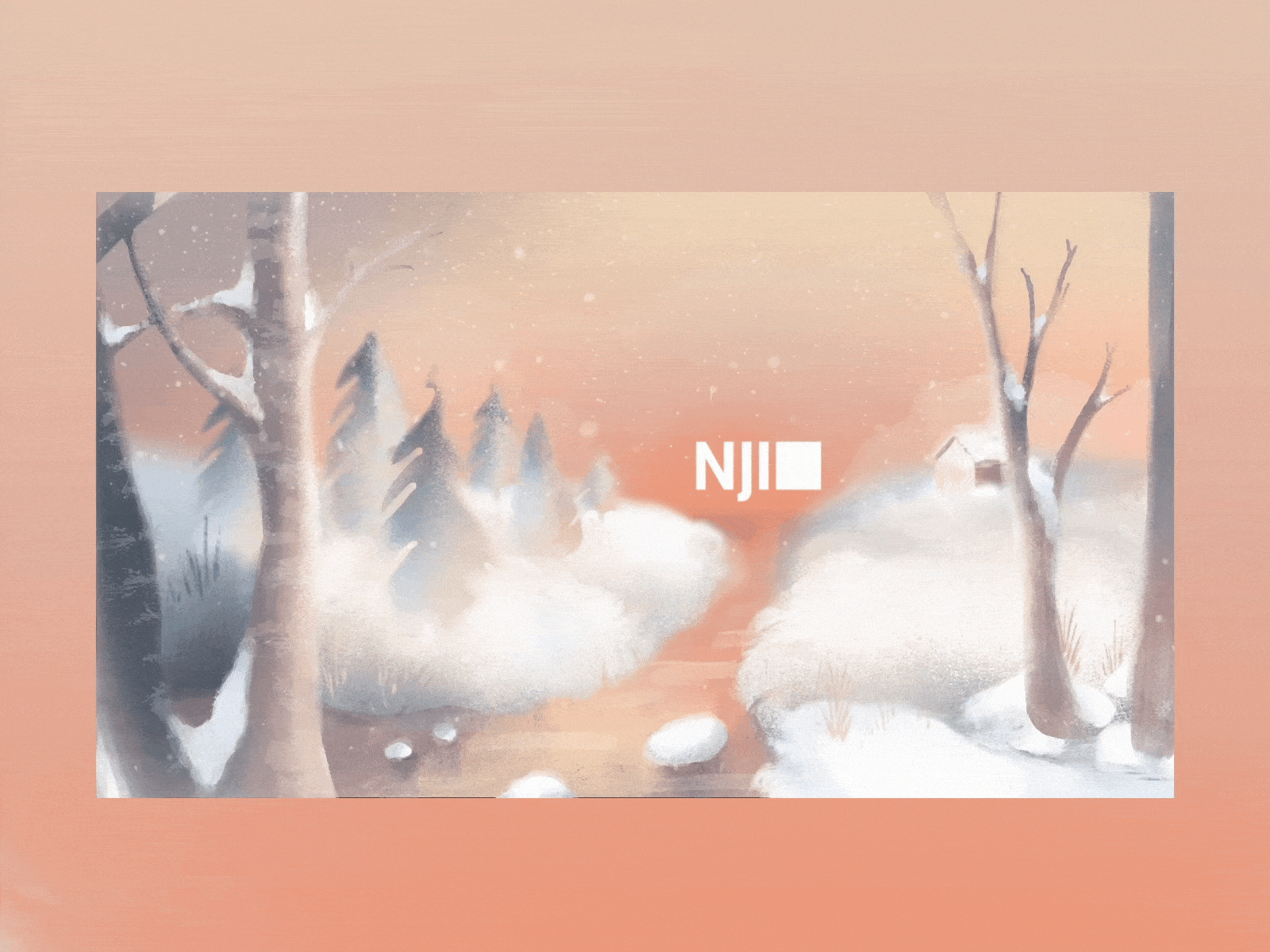 Winter Dream after effects design dreamy gif illustration motion graphics procreate tranquil winter