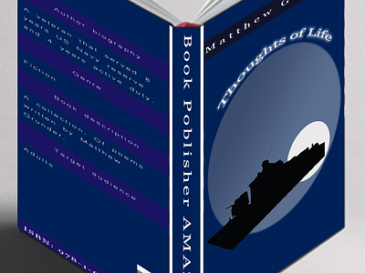 Book Cover /LOGO book cover design illustration logo navy ships typography