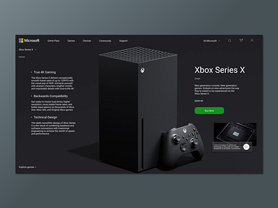 Xbox Series X clean design ui ui design ux ux design web design