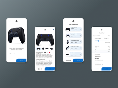 Playstation shop app clean design ui ui design ux ux design web design