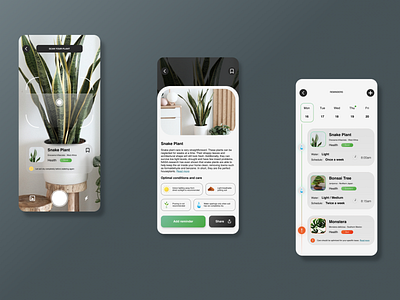 Plant health app clean design ui ui design ux ux design web design