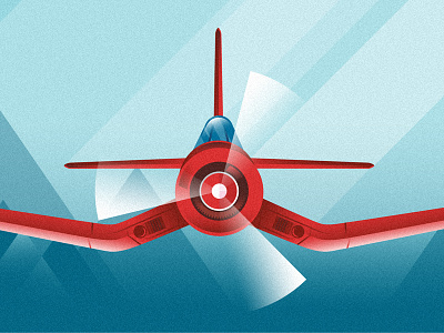 Vought F4U Corsair airplane corsair fighter illustration jet plane world war ii wwii