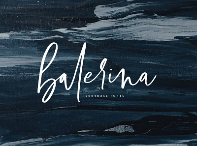 Balerina Logo branding branding design elegant font fonts handwritten lettering logo modern prints