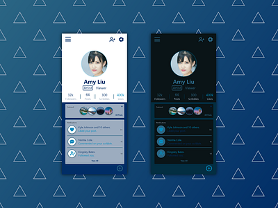 #DailyUI 006 A User Profile app art branding dailyui design illustration social app ui