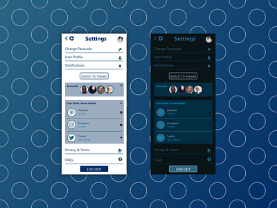 #DailyUI 007 Settings Page app art branding dailyui design illustration settings page social app ui