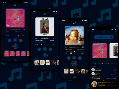 #DailyUI 009 A Music Player App