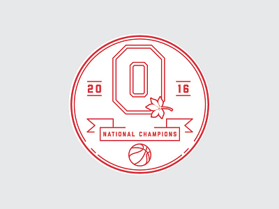 OSU basketball champion osu red sticker