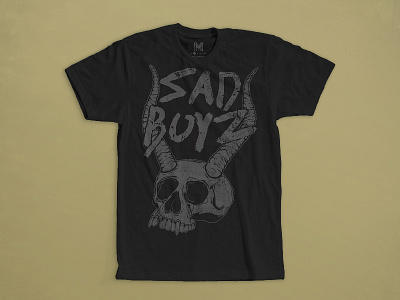 Crying Skull boyz dark design emo horns illustration merch ohio punk sad shirt skull