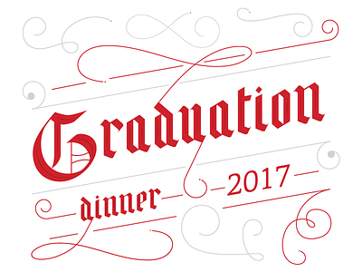 Graduation Black Letter