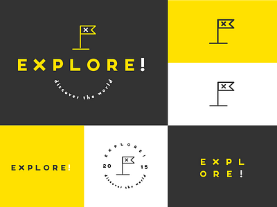 Explore! Identity - Fixed explore! fixed flag identity illustration