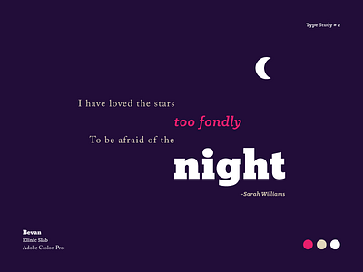 Type Study # 2 - Night