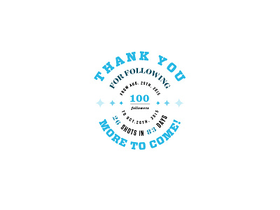 100 Followers! 100 followers thank you