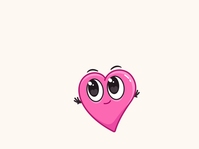 Be my Valentine animated sticker cartoon character animation gif heart stickers valentine valentines day