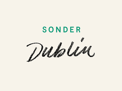 We're in Ireland 🍀 analog branding dublin logo pencil