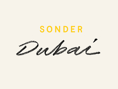 Dubai here we come ✨ lettering logo pencil