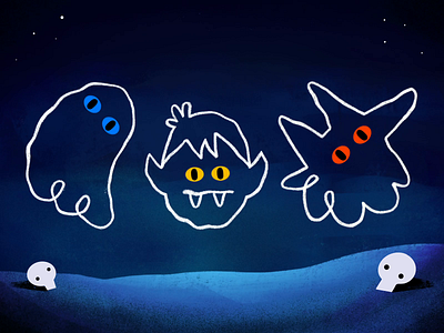 Halloween song animation ghost google halloween skull song vampire wolf