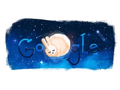 Mid-Autumn Festival Doodle doodle google illustration moon night
