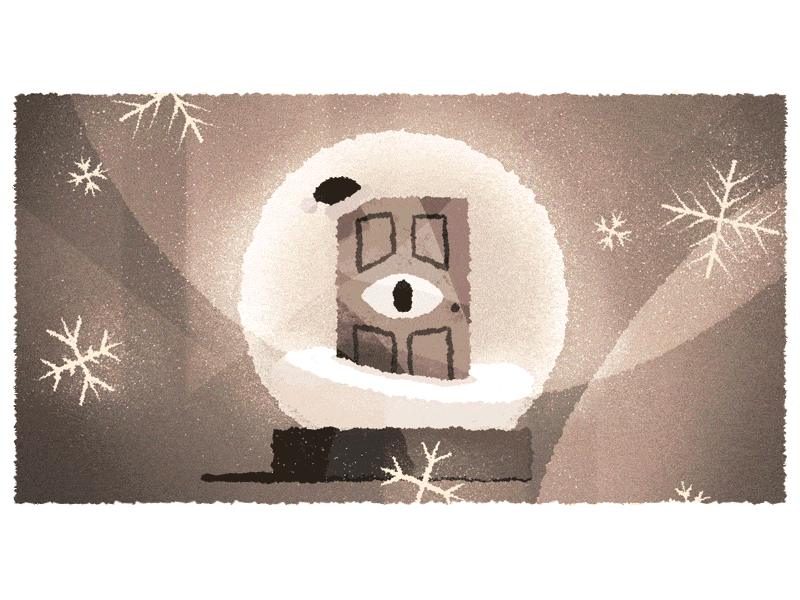 Riddle Rooms - Christmas animation game gif google illustration