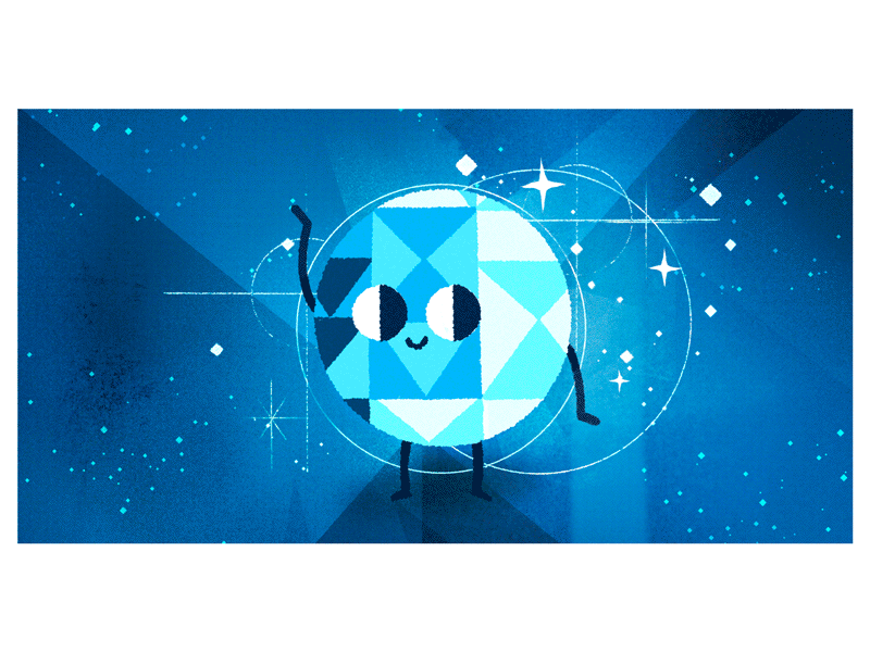 Disco Ball animation character disco google illustration new years