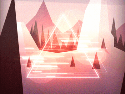 game effects test animation elevate game glow illuminati triangle winter