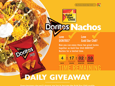 Gold Star Chili Cincinnacho Promo one off promotional responsive restaurant website