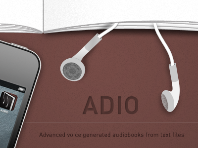 Adio Case Preview adio app apple book hyperisland interface ios iphone keussen menu mobile ui