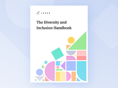 Diversity Inclusion Handbook book colorful cover diversity ebook lever shape