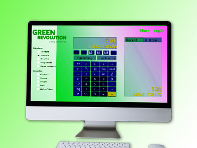 Calculator UI Design branding calculator design graphic design ui we web design