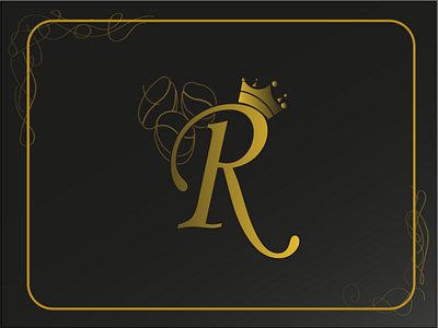 Perfume logo for men adobe illustration black branding design illustration logo men mens perfume perfume r letter ui vector yellow