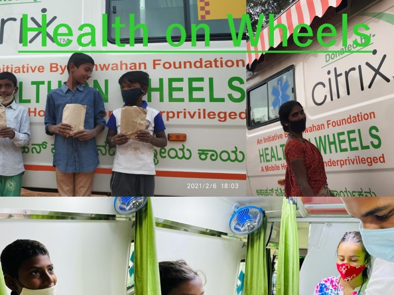 Health on Wheels Mobile Medical Clinic Aahwahan Foundation by